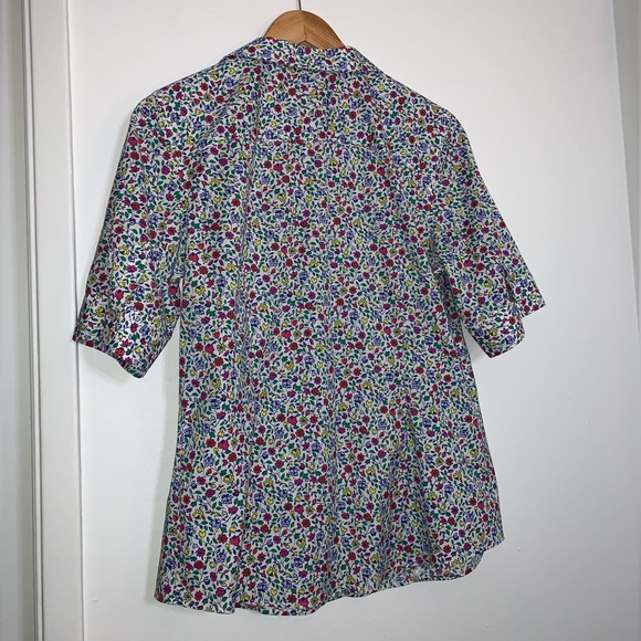Talbots Micro Floral Mens Button up - Picture 4 of 5